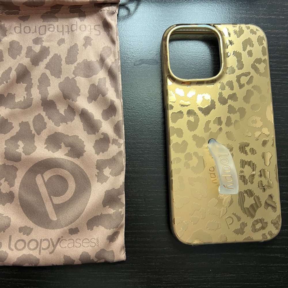 Gold Leopard Loopy Case